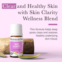 Pranarom Skin Clarity drops applied to blemishes for targeted care