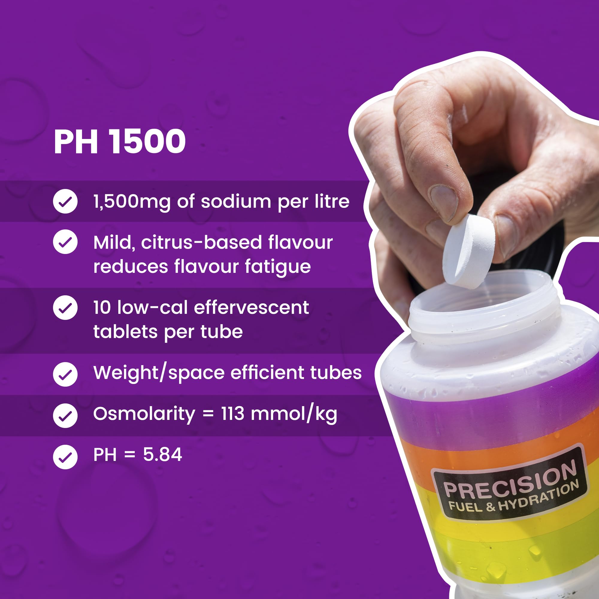 Lite 250 mg/L strength for lighter hydration needs.