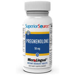 Pregnenolone dissolving tablets on tongue highlighting fast absorption
