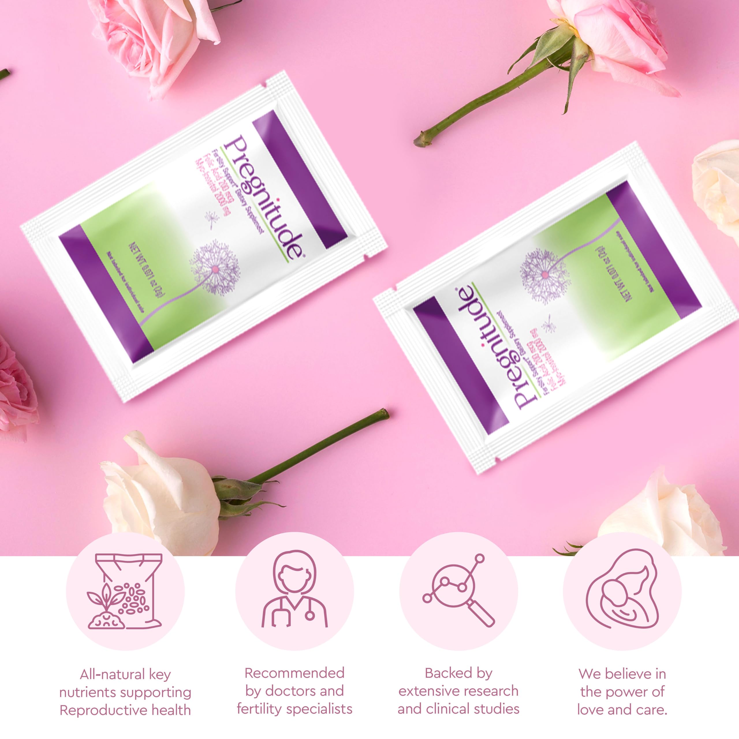 Pregnitude on-the-go packing fits purse or gym bag for busy days.