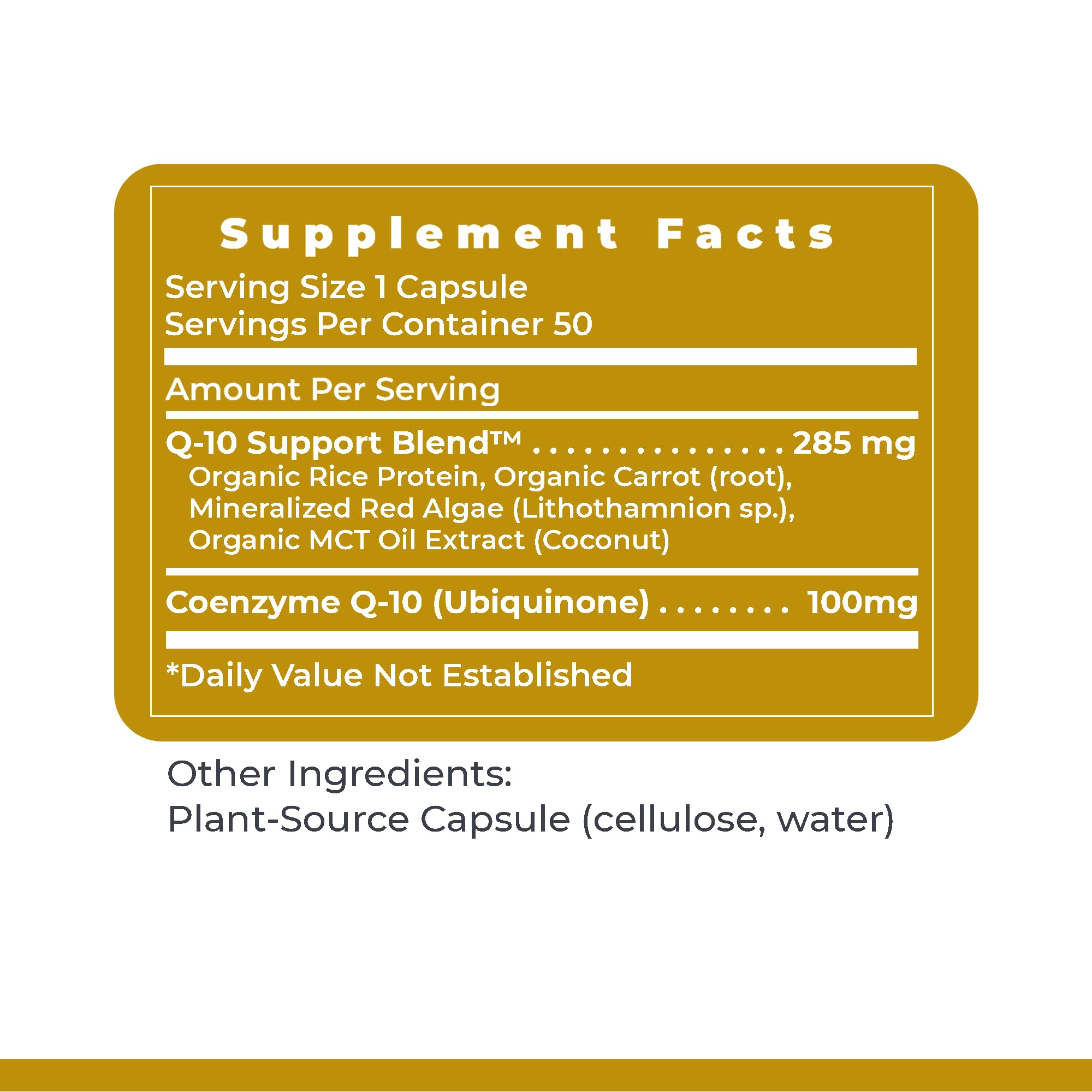 Product packaging highlights sustainable sourcing and high quality Premier CoQ10