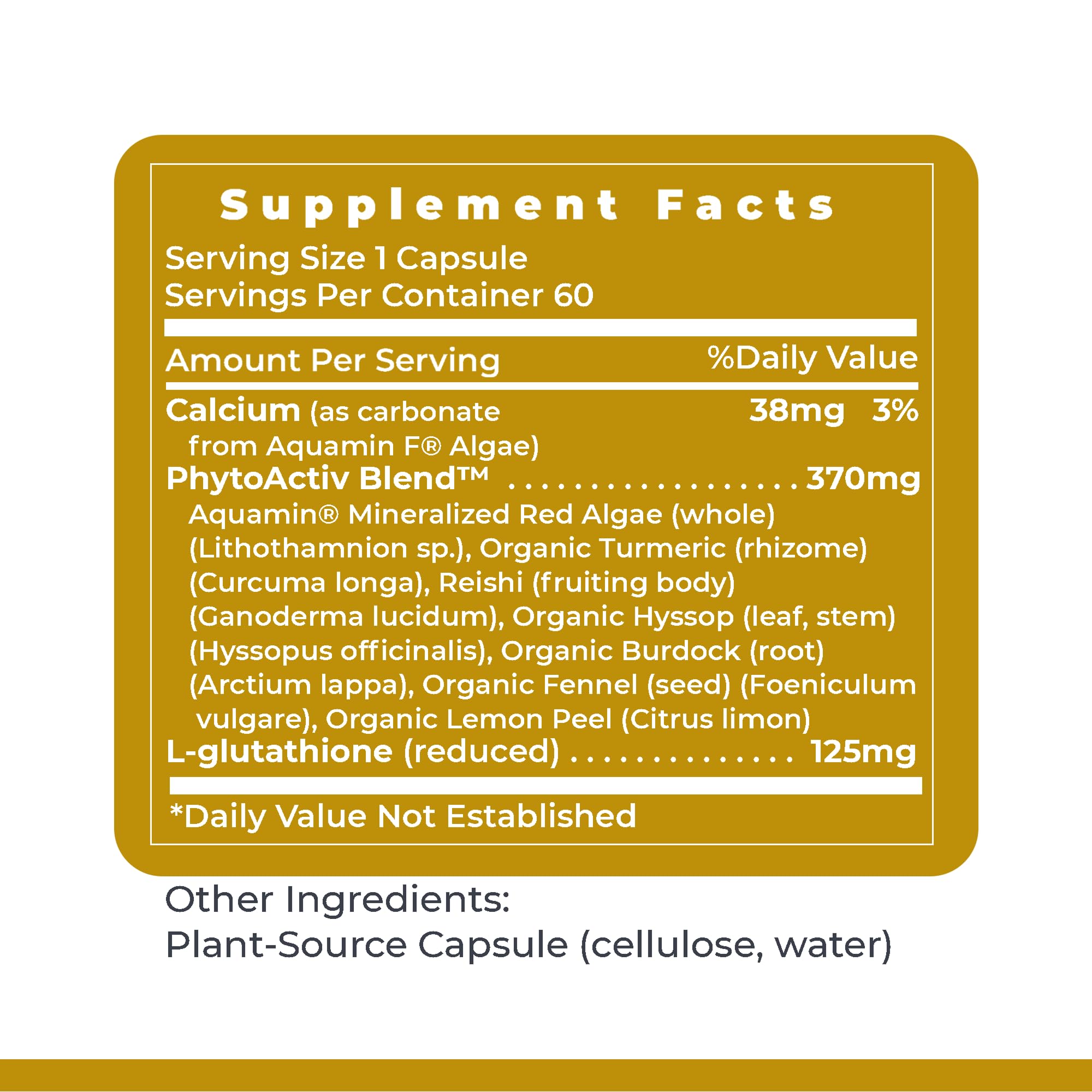 Premier Research Labs Glutathione Complex sustainability graphic emphasizes responsible sourcing.