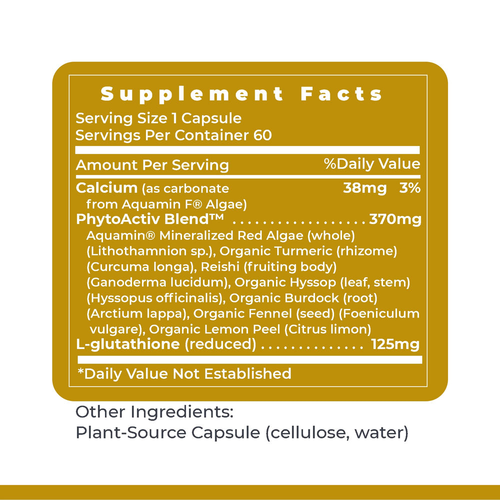 Premier Research Labs Glutathione Complex sustainability graphic emphasizes responsible sourcing.