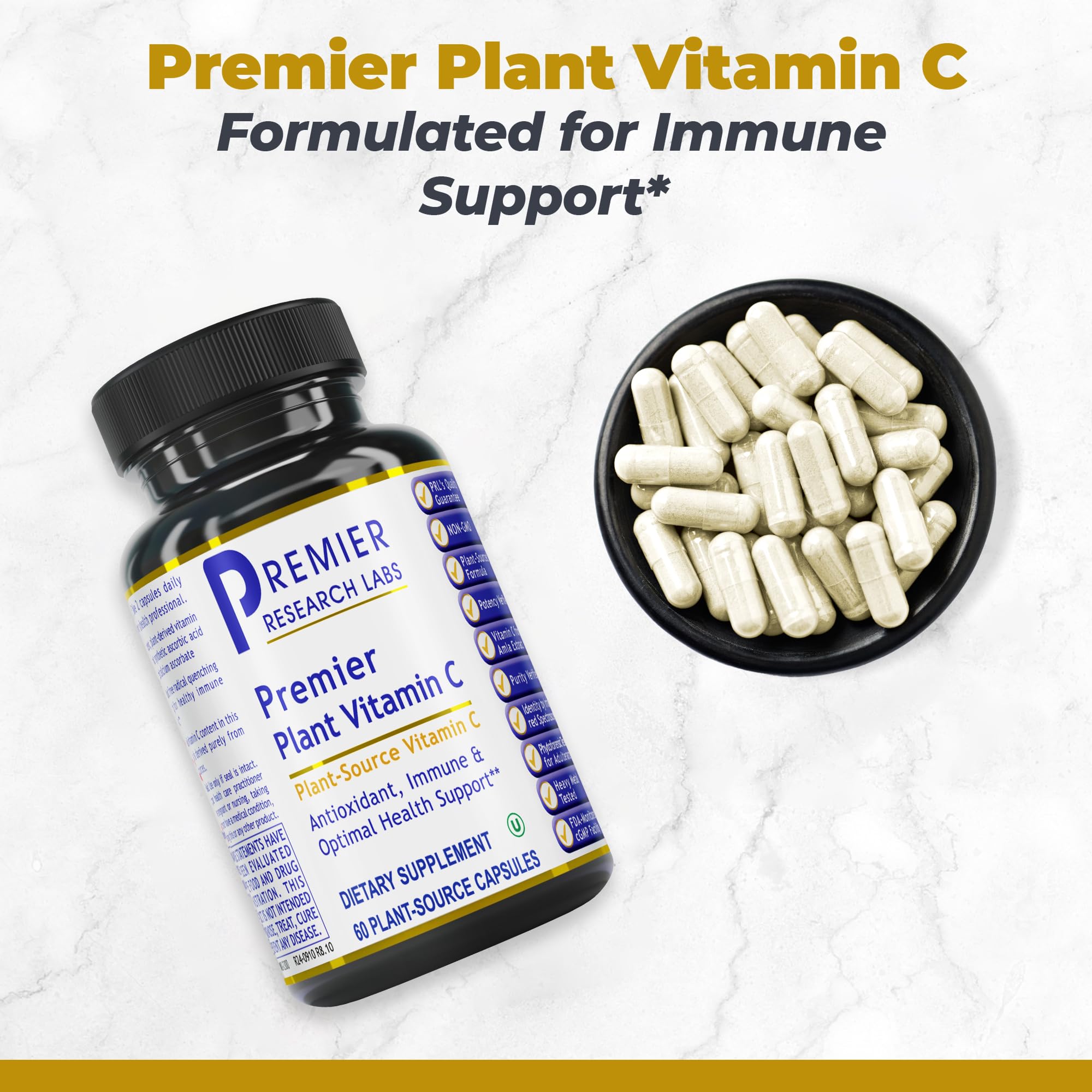 Premier Research Labs Vitamin C amla extract highlighting potent natural vitamin C.
