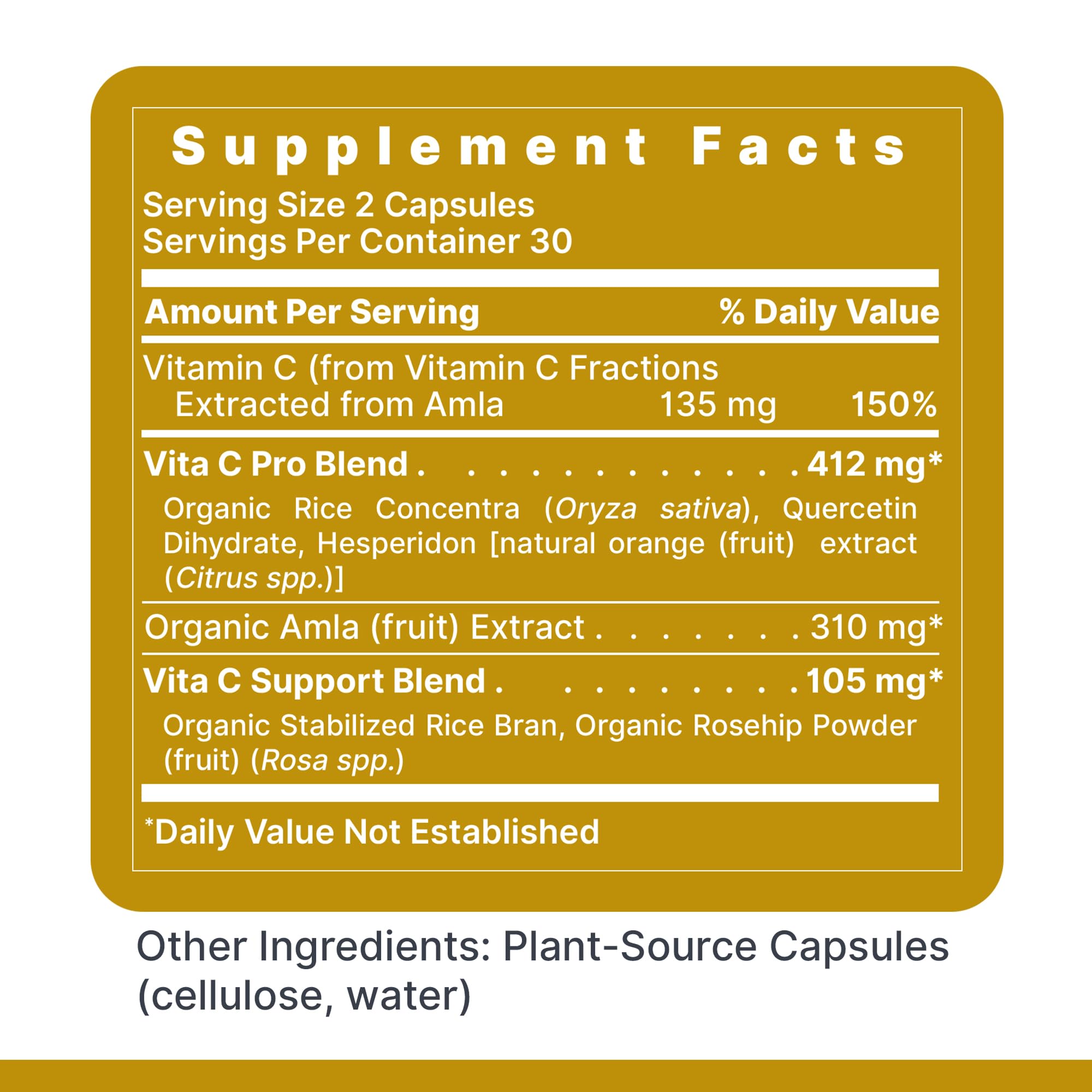 Premier Research Labs Vitamin C capsules ready for daily use.
