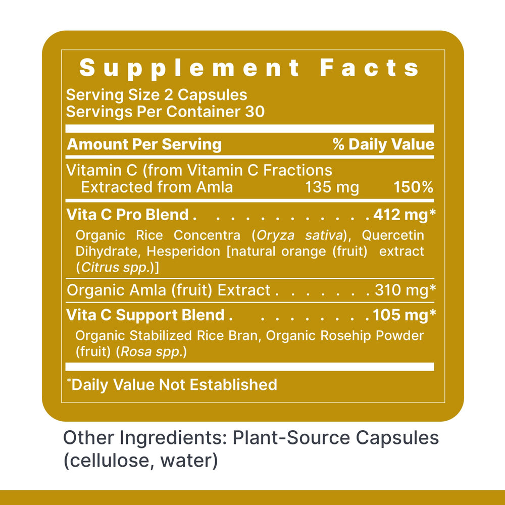 Premier Research Labs Vitamin C capsules ready for daily use.