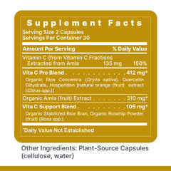 Premier Research Labs Vitamin C capsules ready for daily use.