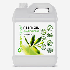 Premium Nature Neem Oil bottle closeup for skin and hair care benefits