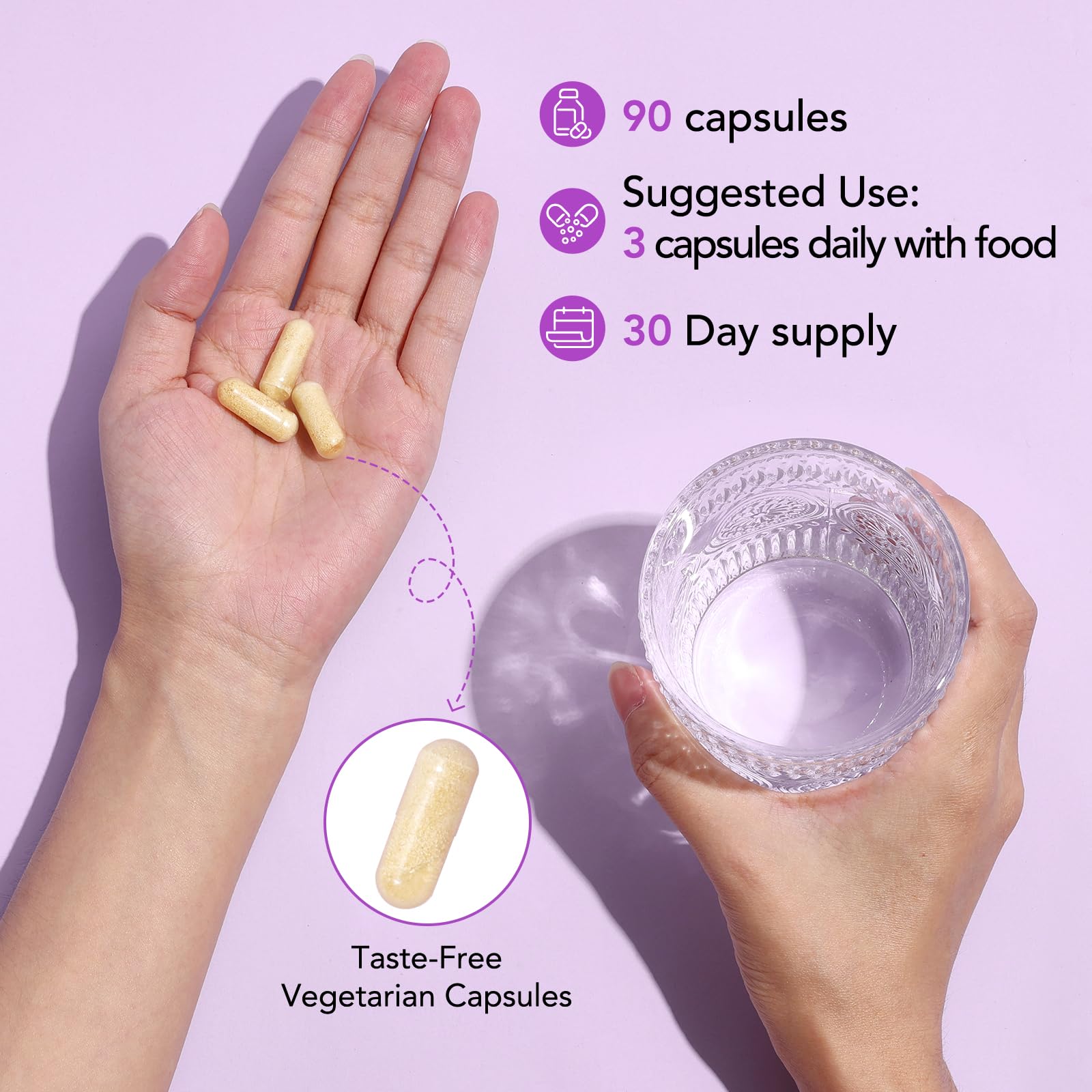 Premom Inositol Plus capsules arranged for daily use