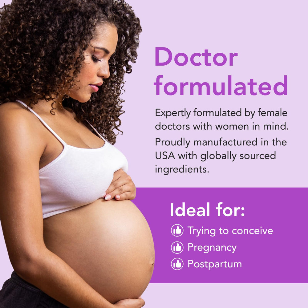 Premom iron bisglycinate capsules indicate gentle iron absorption.