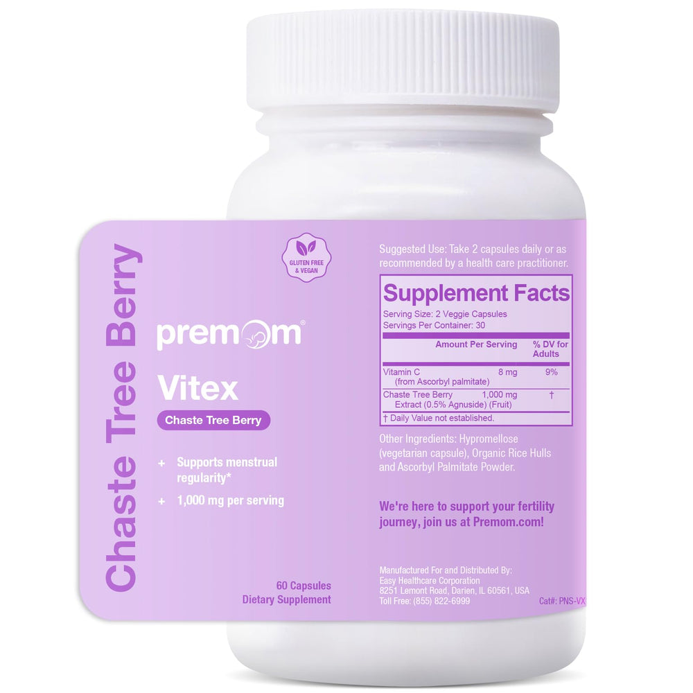 Premom Vitex bottle cap shown for easy cycle support.