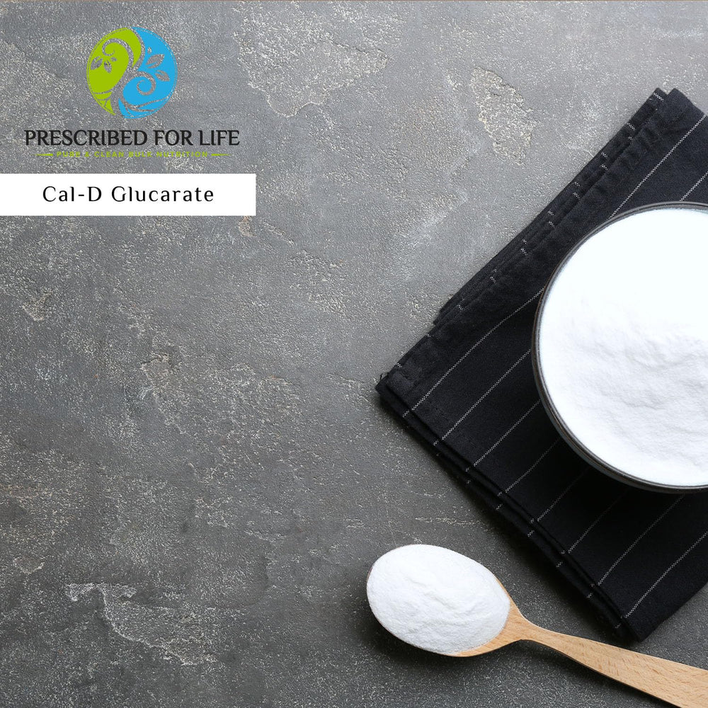 Serving scoop beside Prescribed For Life CDG powder for convenient daily use