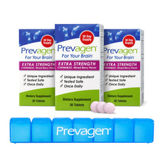 Prevagen Extra Strength Mixed Berry chewables bottle front for daily brain support