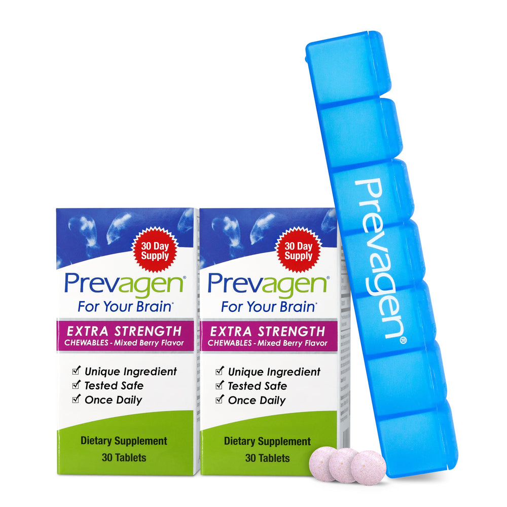 Prevagen mixed berry chewables bottle for easy daily brain support
