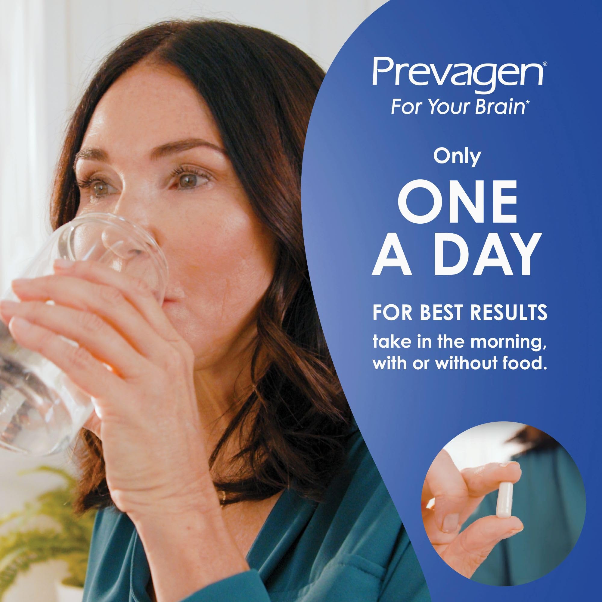 Prevagen packaging box with attractive, stackable design