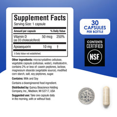Prevagen Regular Strength capsules displayed to illustrate daily intake