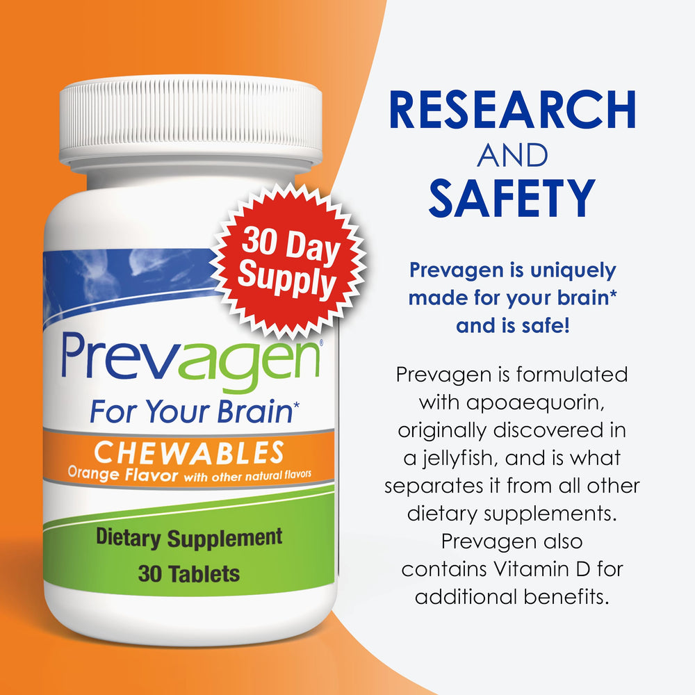 Prevagen vitamin D3 blend shown in a convenient chew
