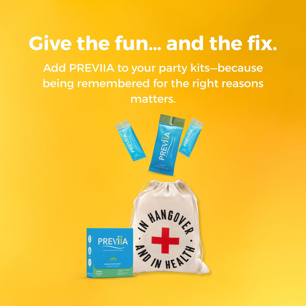 Non-GMO, gluten-free Previia label highlighting clean ingredients
