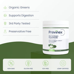 Previnex scoop in hand, showing an easy serving for busy days