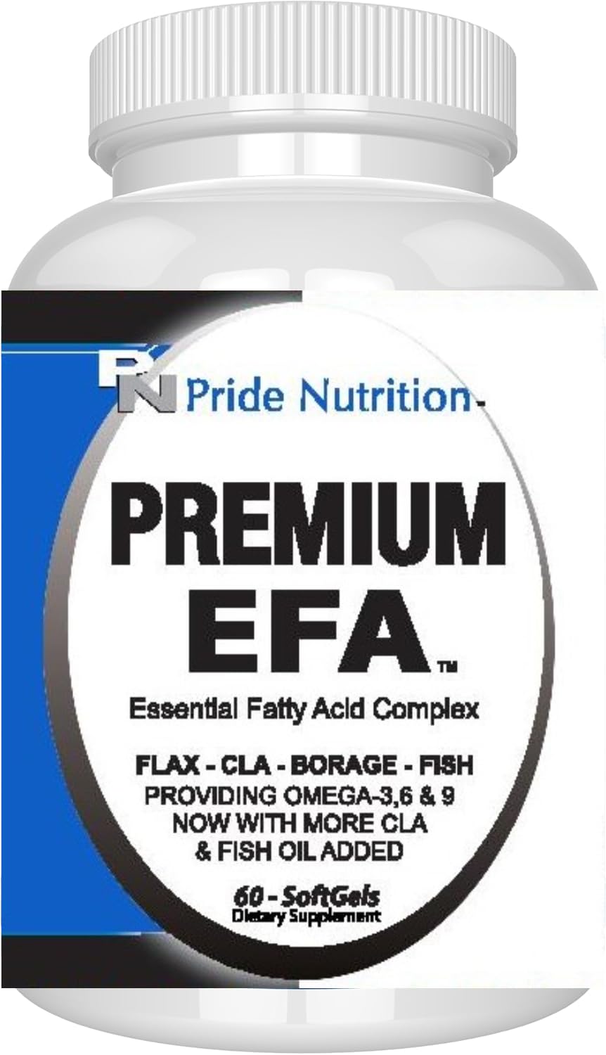 Pride Nutrition Premium EFA bottle front view promoting daily wellness