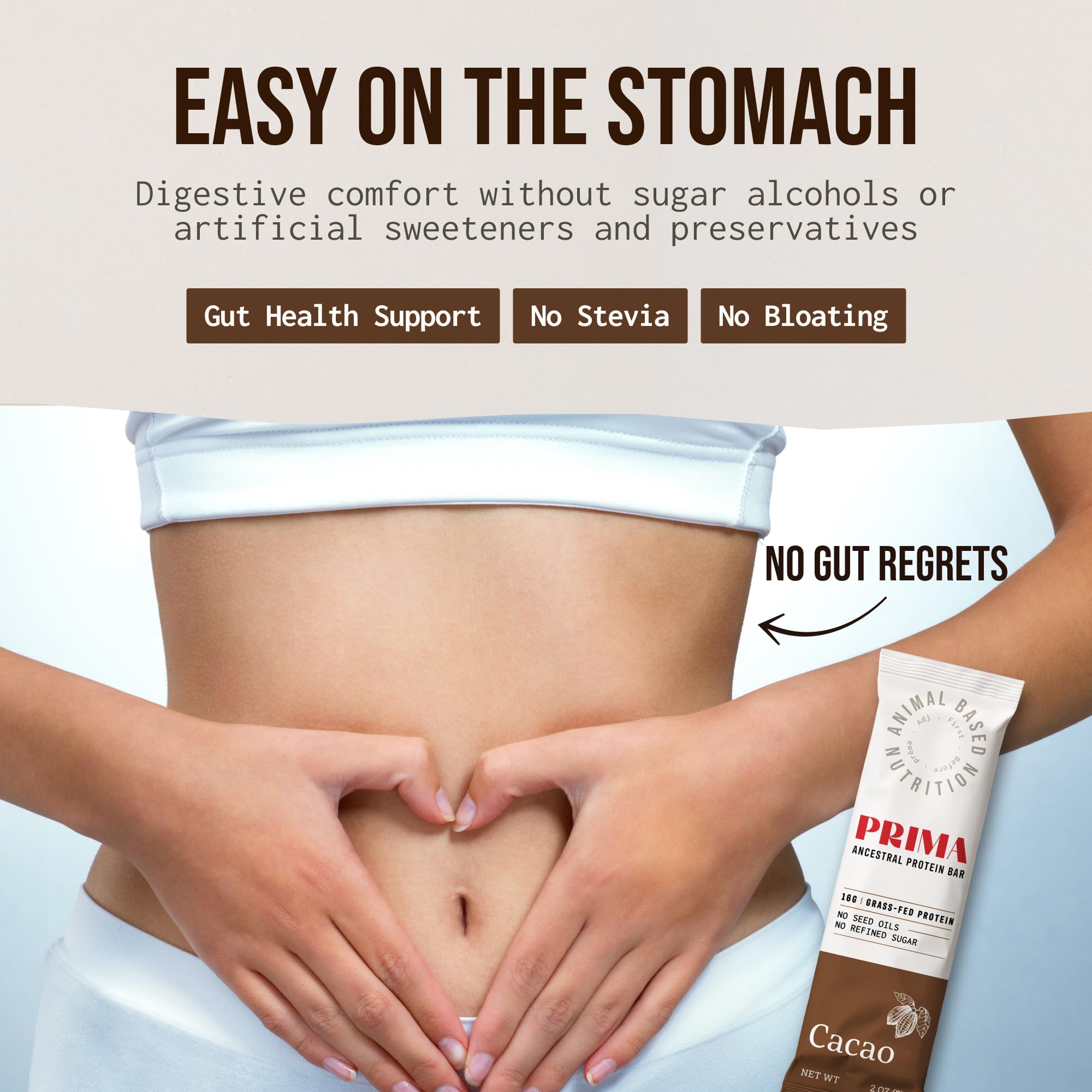 Format nomade PRIMA ANCESTRAL PROTEIN BAR : idéal en déplacement.