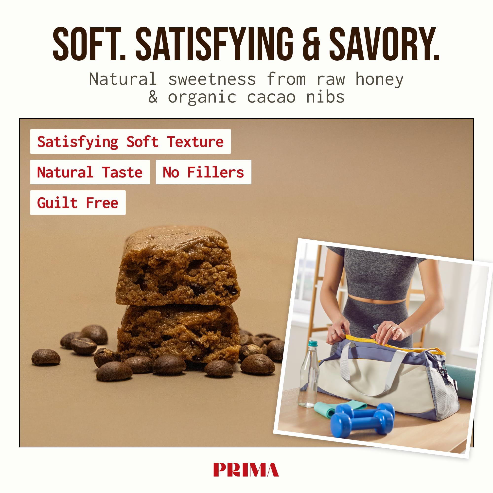 PRIMA ANCESTRAL PROTEIN BAR mocha ingredients spotlight, clean label appeal