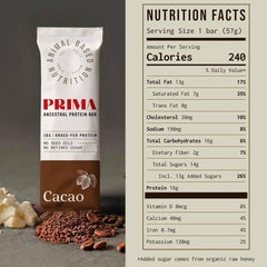 Texture crumble de PRIMA ANCESTRAL PROTEIN BAR : bouchée tendre et agréable.