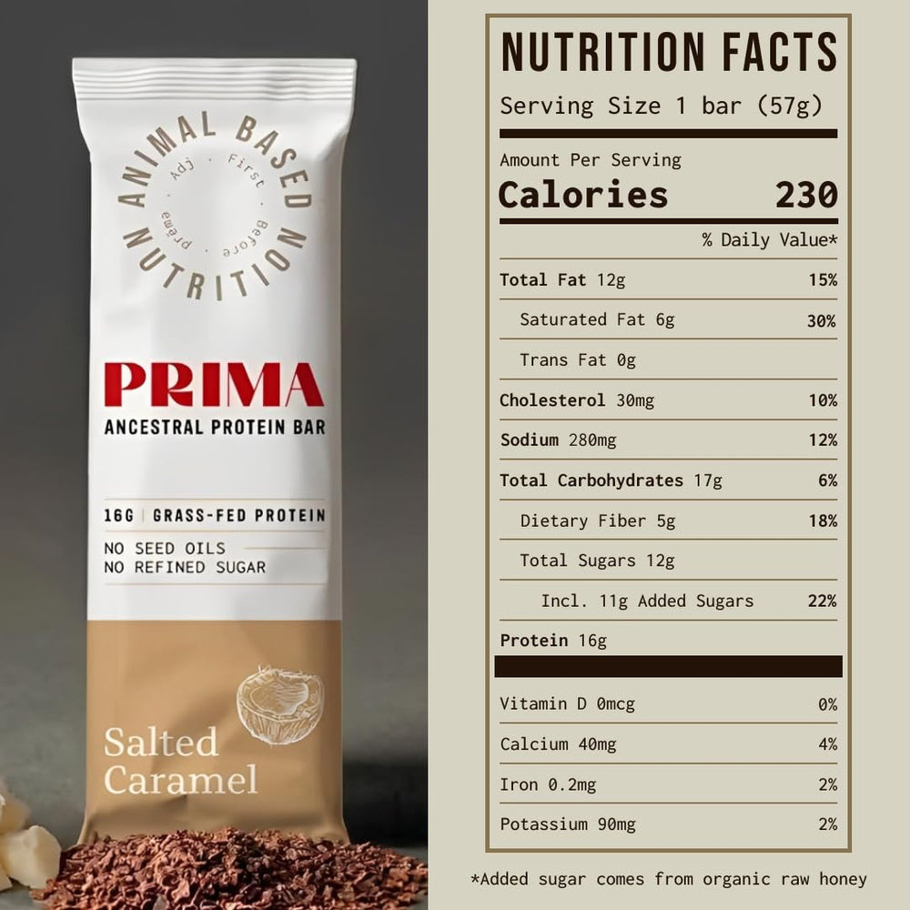 PRIMA ANCESTRAL PROTEIN BAR texture moelleuse : coup de boost rapide en déplacement.