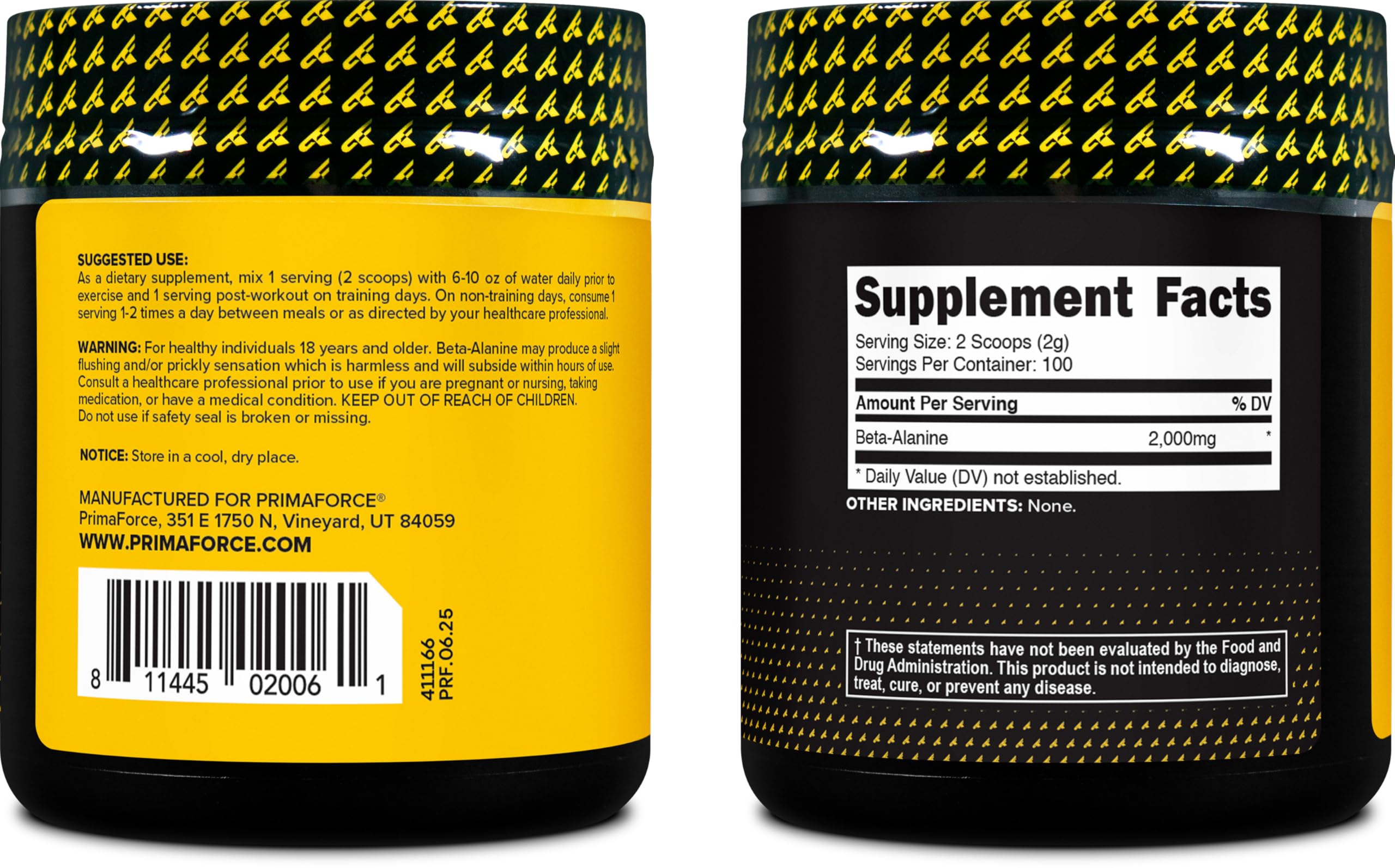 Primaforce Beta Alanine dissolved in water, ready to sip post-workout.
