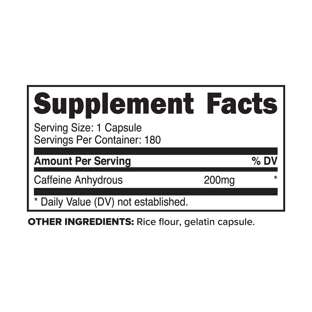 Primaforce caffeine pills 200mg capsules close-up showing capsule texture