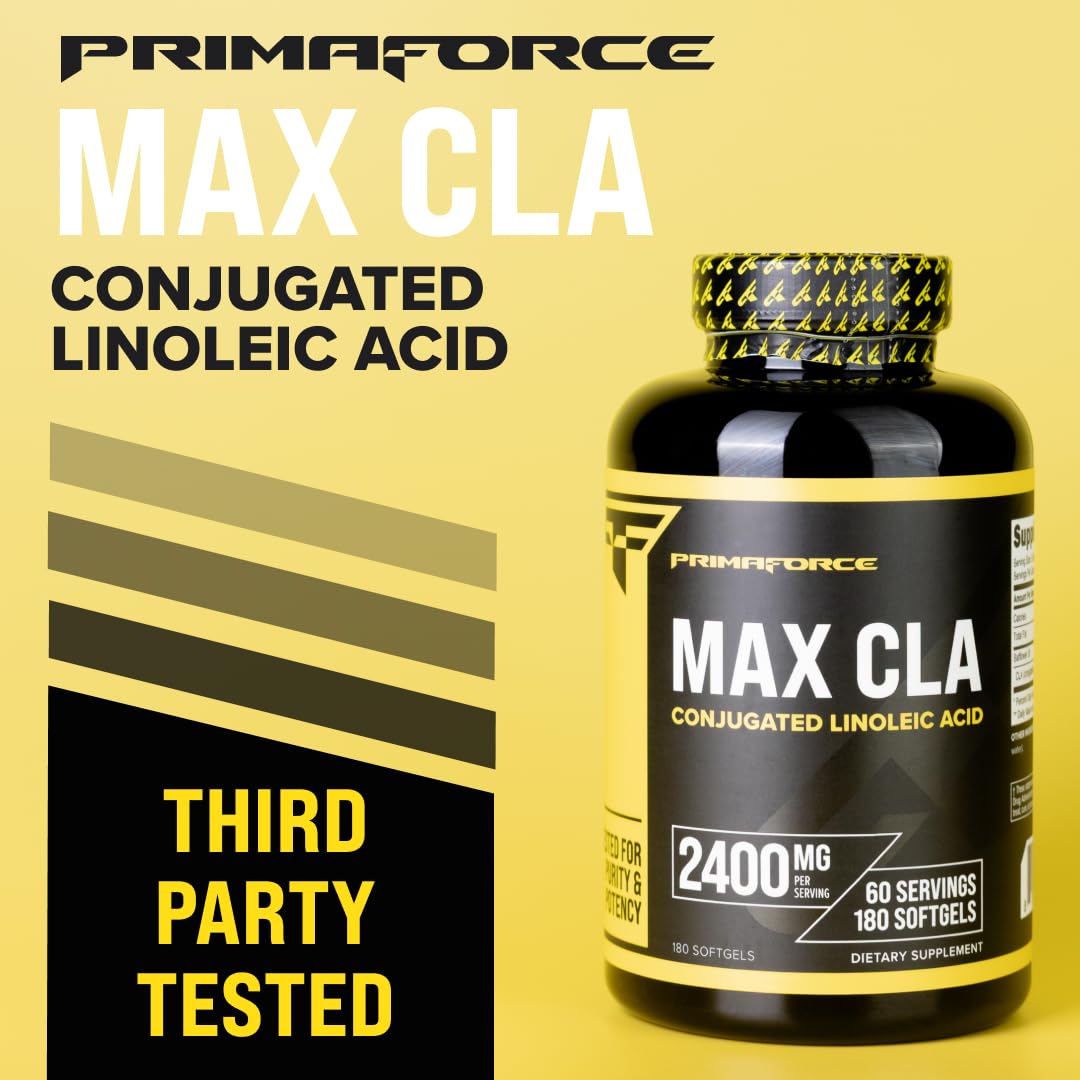 Primaforce CLA sin estimulantes, complemento suave para rutinas diarias.