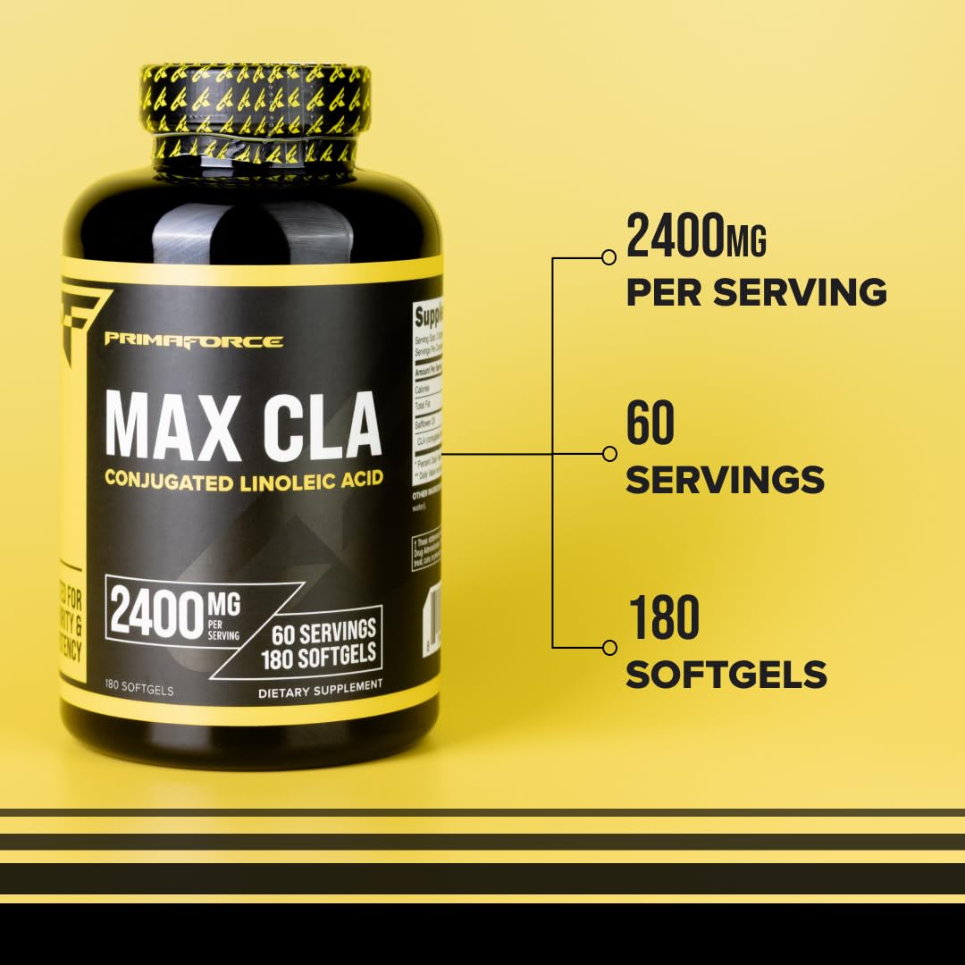 Primaforce CLA sin gluten, opción apta para dietas sensibles.