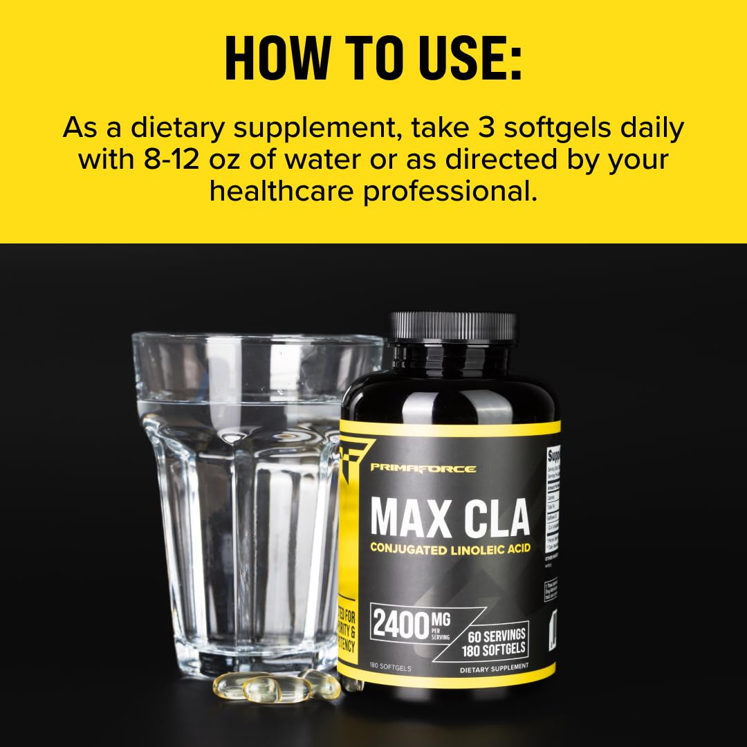 Primaforce CLA sin OGM, formulación limpia para bienestar.