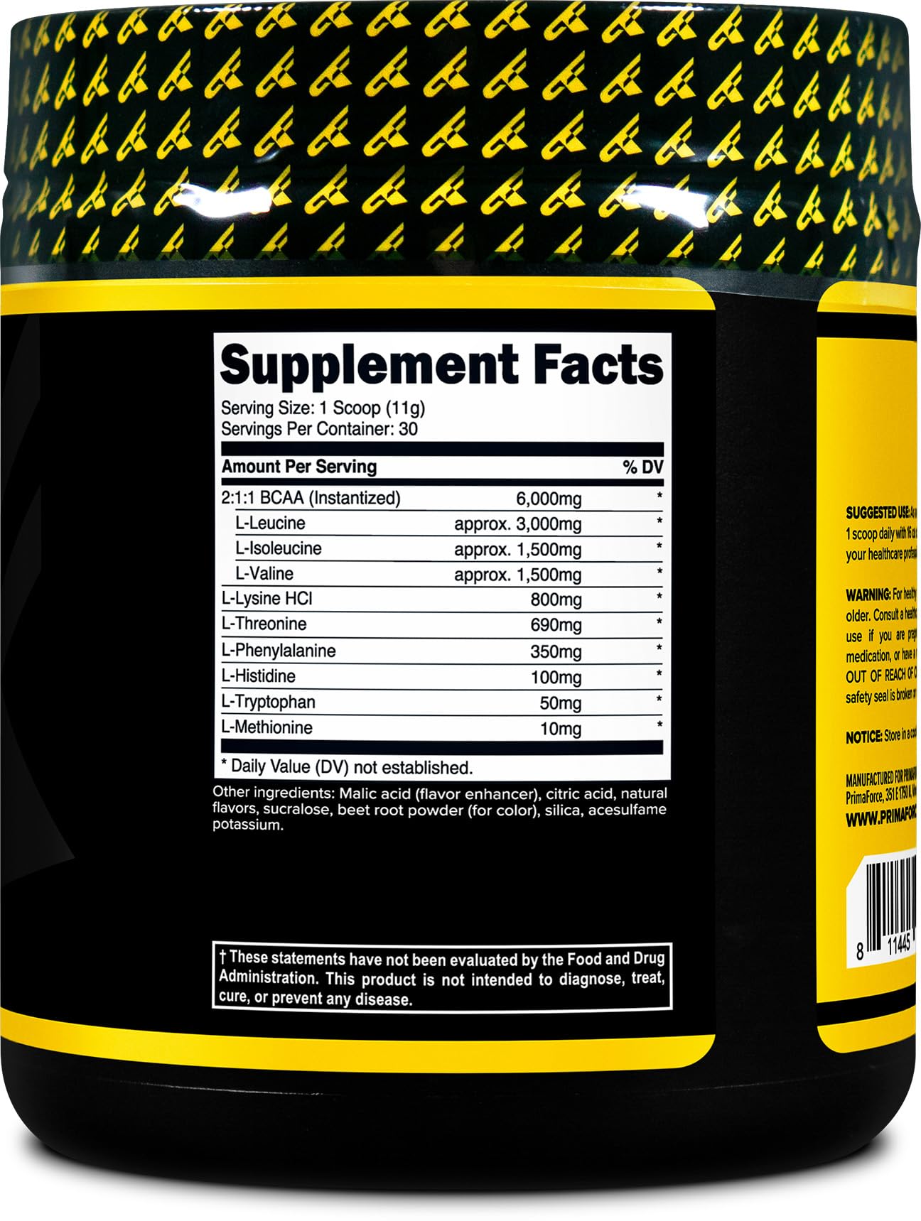Prima V Powder Primaforce EAA Powder – 30 Porciones, Sabor Fruta Punch – EAAs para pr ...