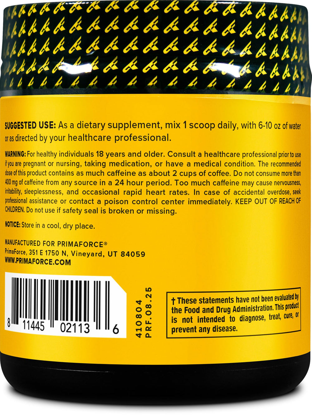 Primaforce Guarana Powder poured into a beverage for a caffeine lift.