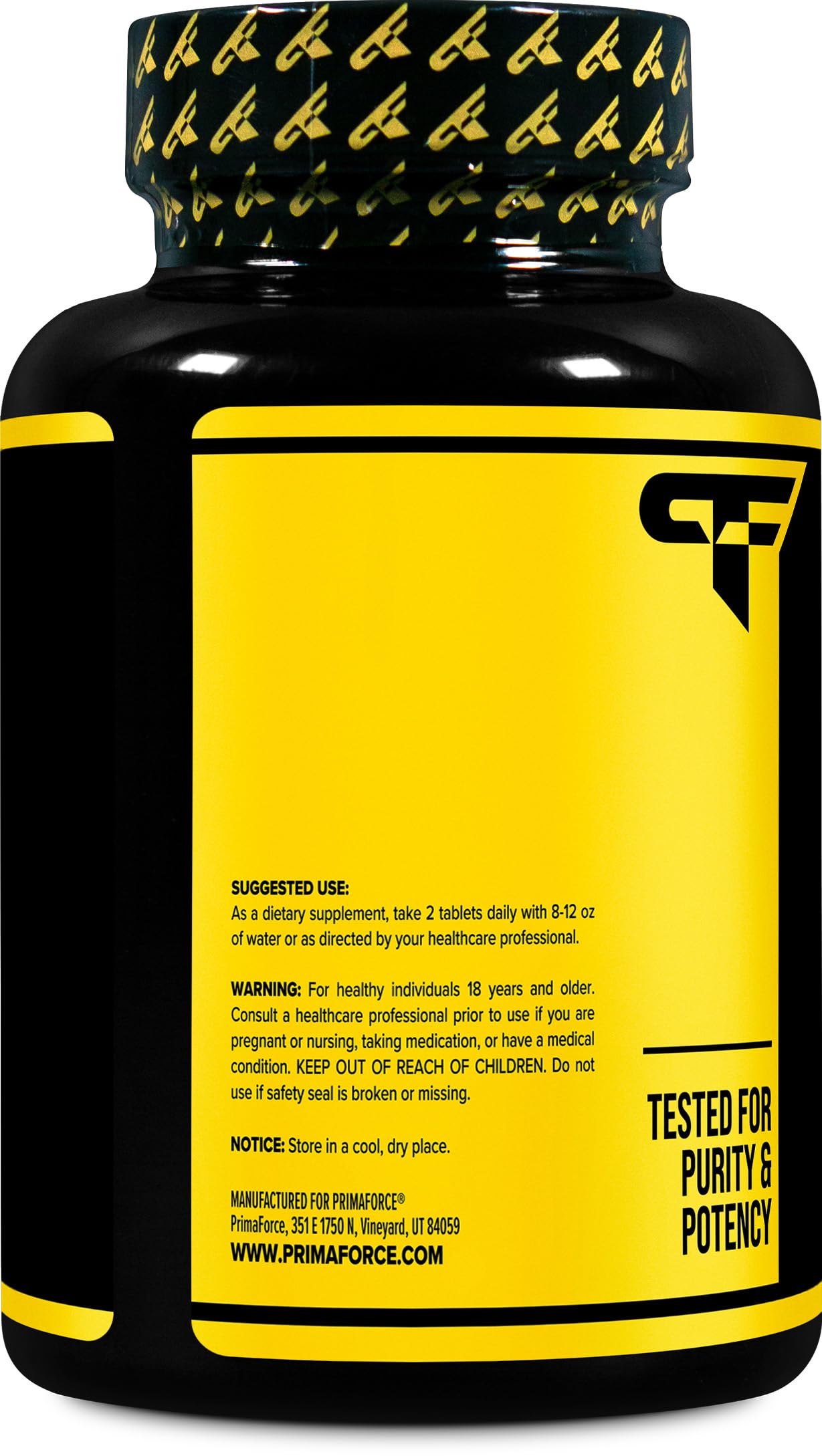 Primaforce L-Citrulline label highlighting batch testing and quality