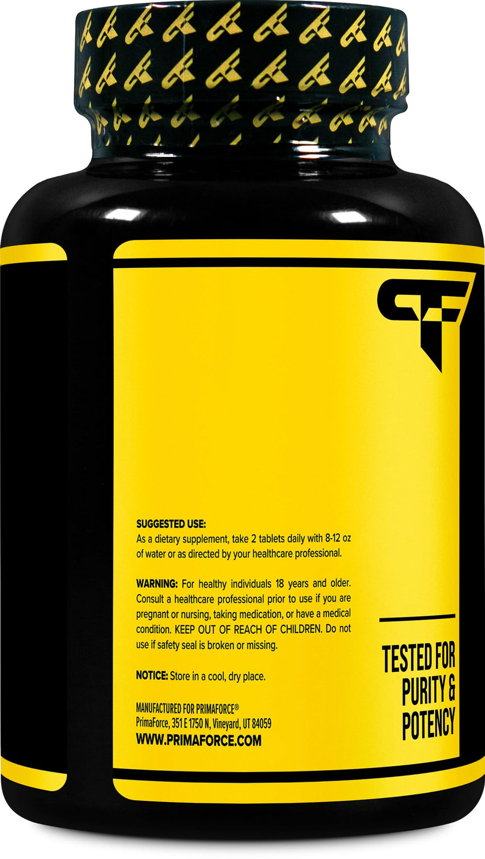 Primaforce L-Citrulline label highlighting batch testing and quality