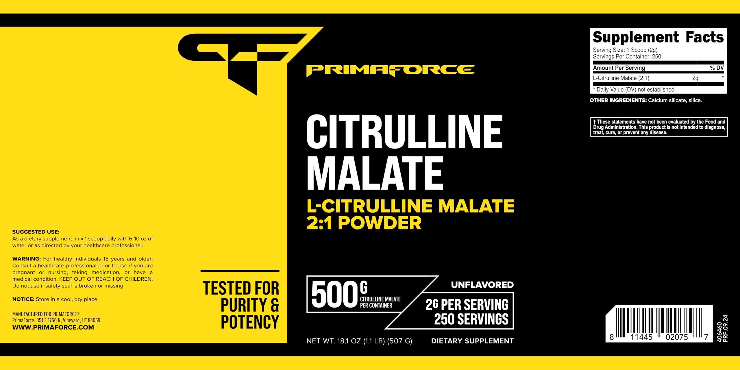 Primaforce L-Citrulline Malate preworkout mixer demonstrates easy addition to drinks.
