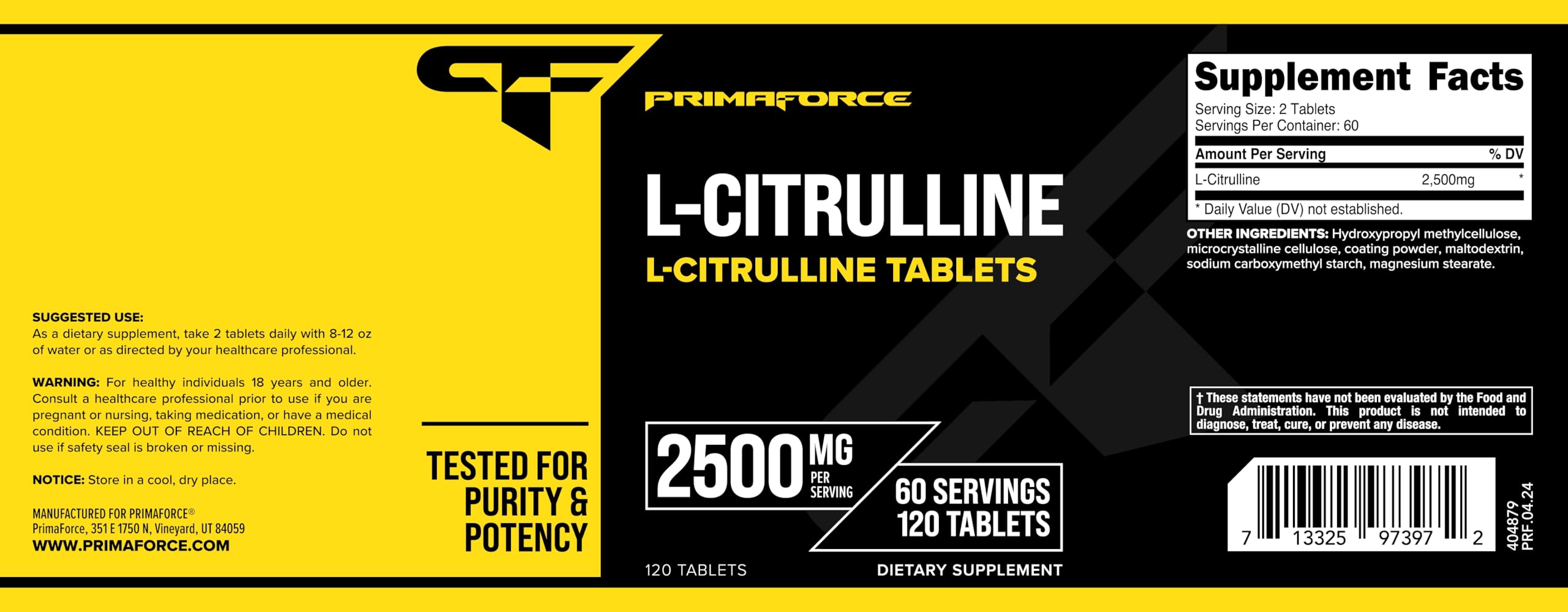 Primaforce L-Citrulline box and bottle for daily routine