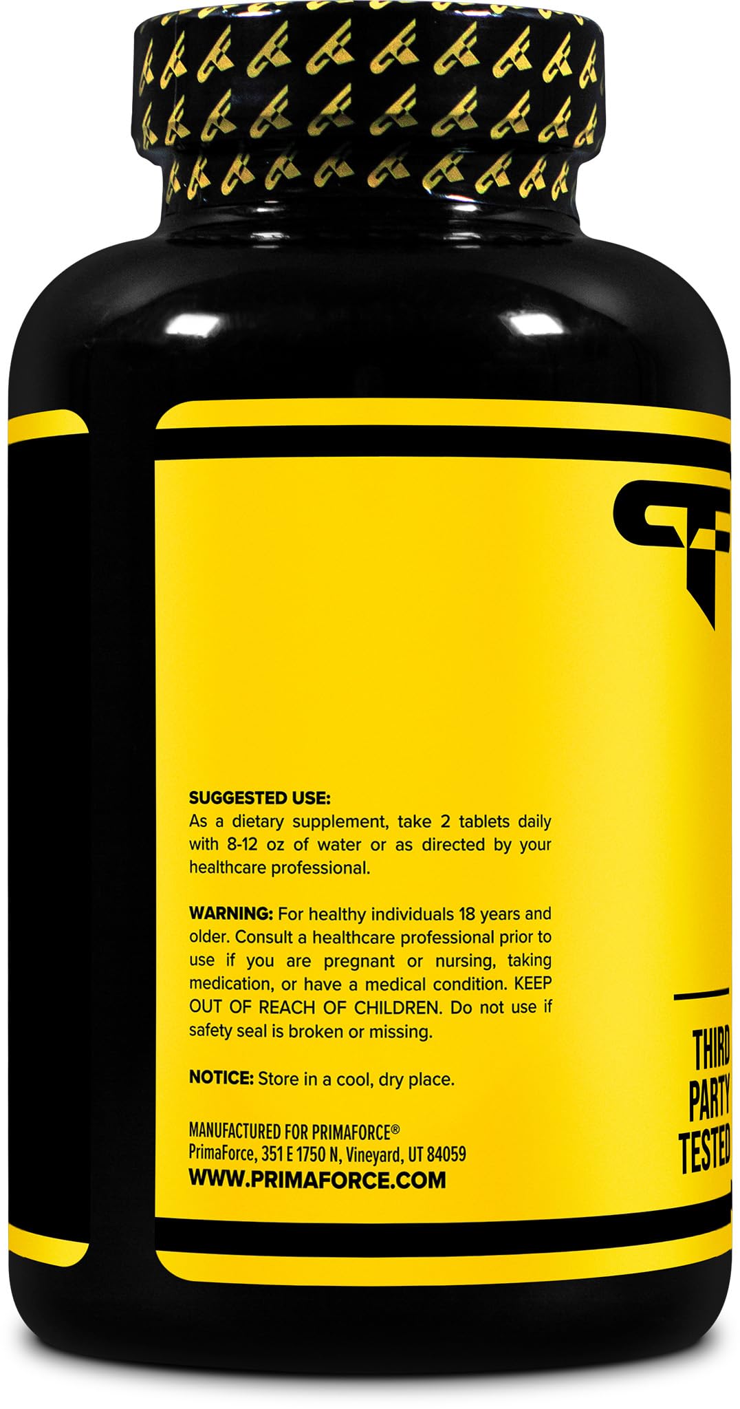 Primaforce L-Citrulline serving dosage illustrating easy mixing into beverages.
