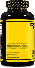 Primaforce L-Tyrosine capsules dosing visuals indicating 500 mg serving.