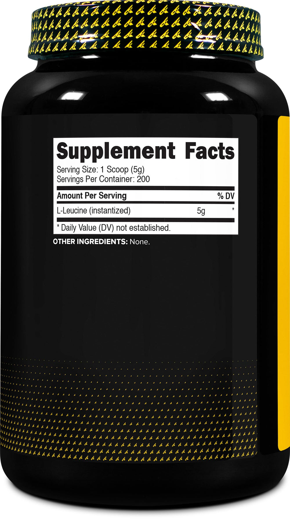Primaforce L-Leucine label highlighting non-GMO and gluten-free