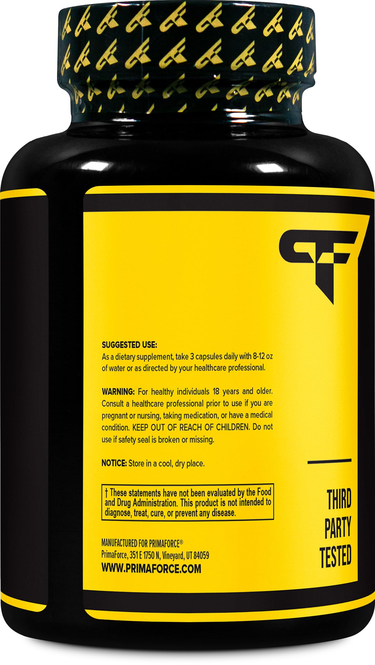 Primaforce Nitric Oxide Booster capsules ready for training sessions.