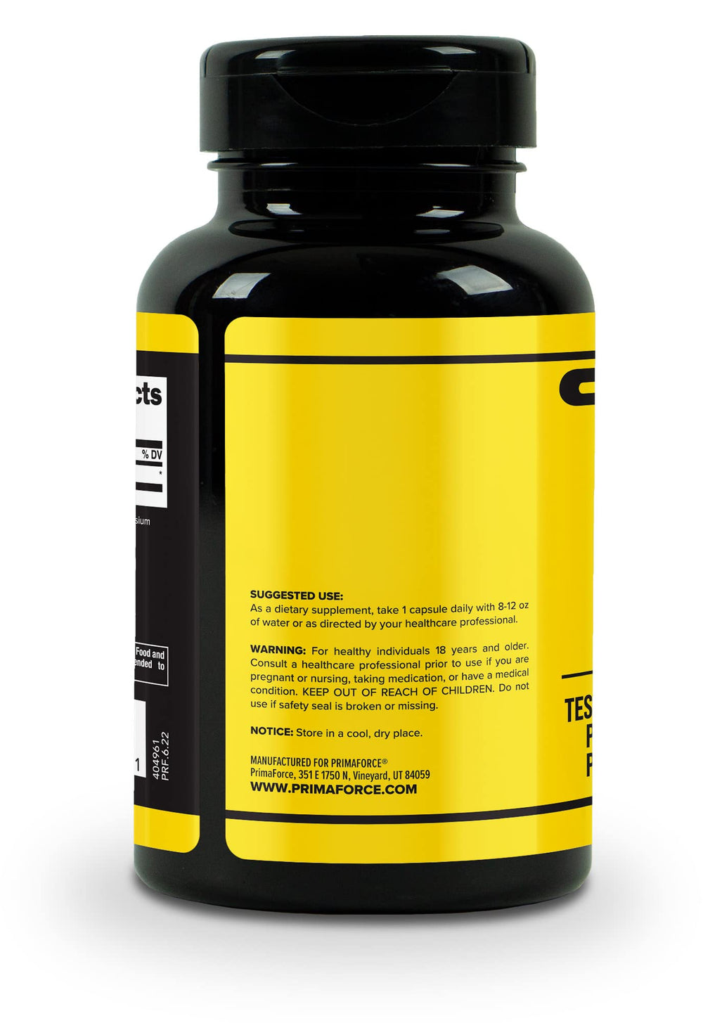 Primaforce Taurine bottle on a desk for on-the-go supplementation