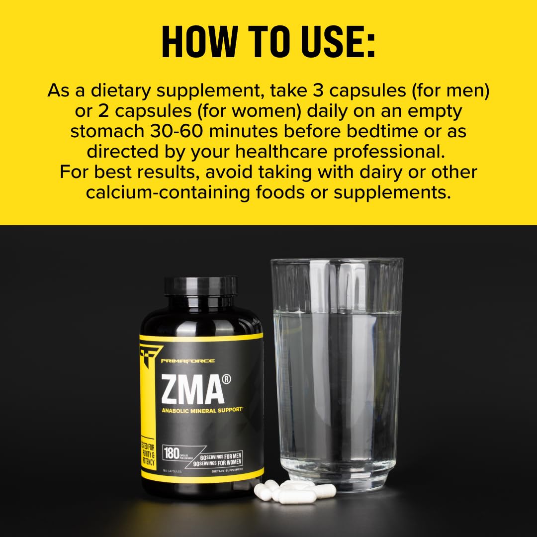 Primaforce ZMA daily use scene shows consistent supplementation habit.