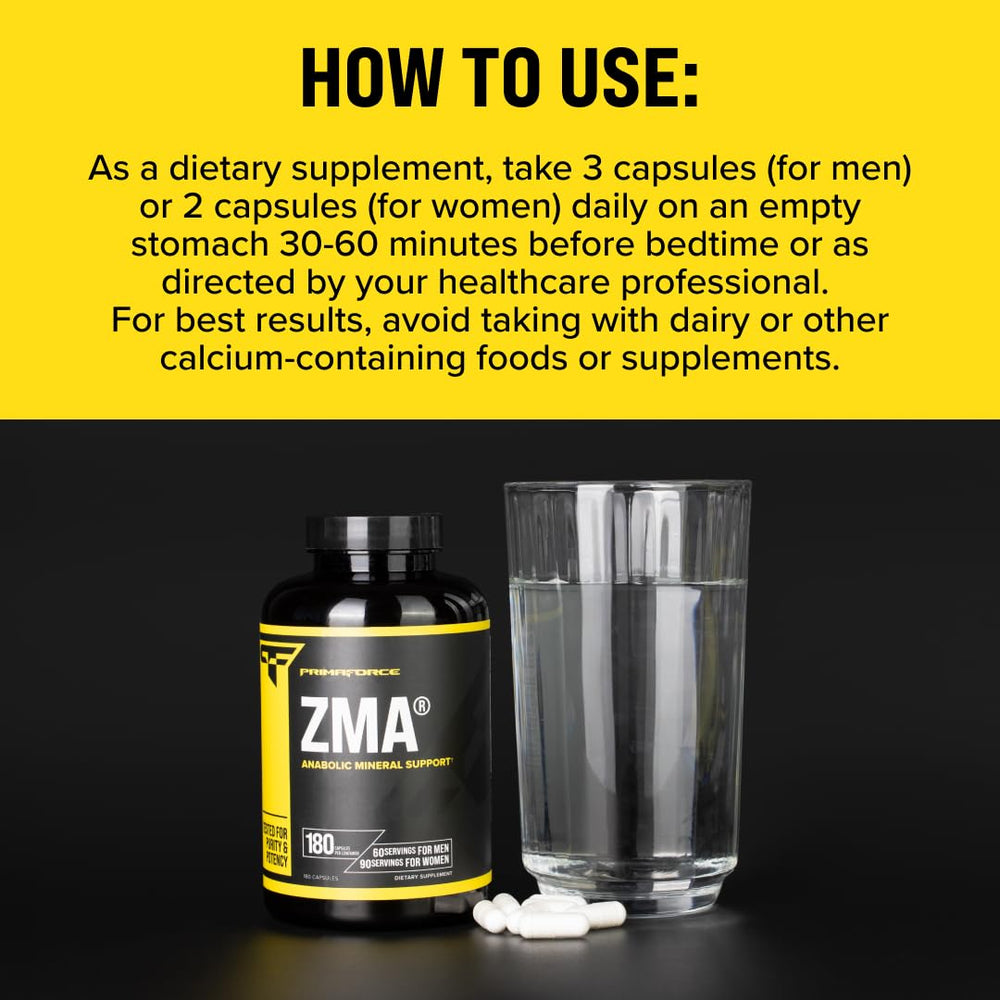 Primaforce ZMA daily use scene shows consistent supplementation habit.
