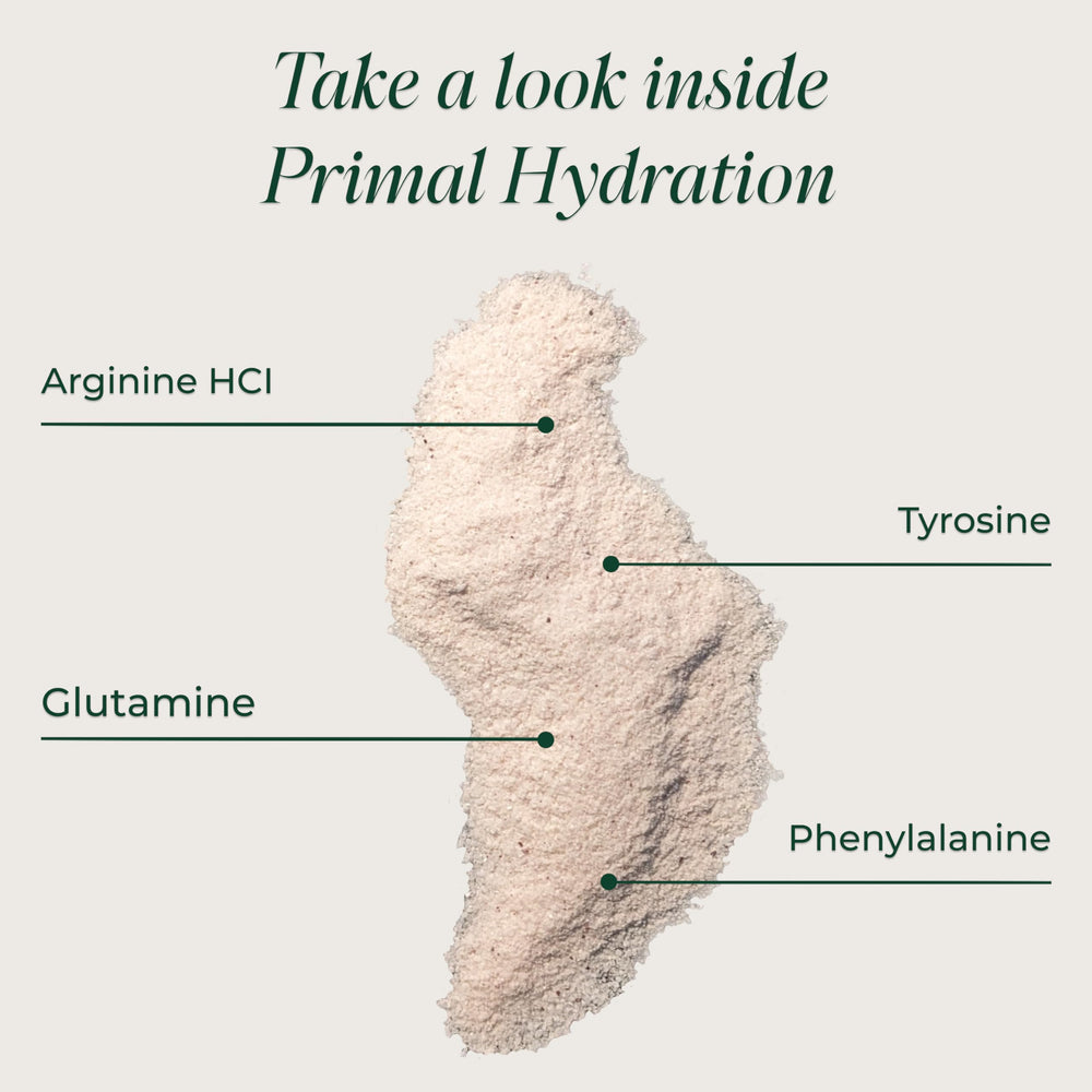 Primal Harvest hydration mix into 500 ml water for daily use.