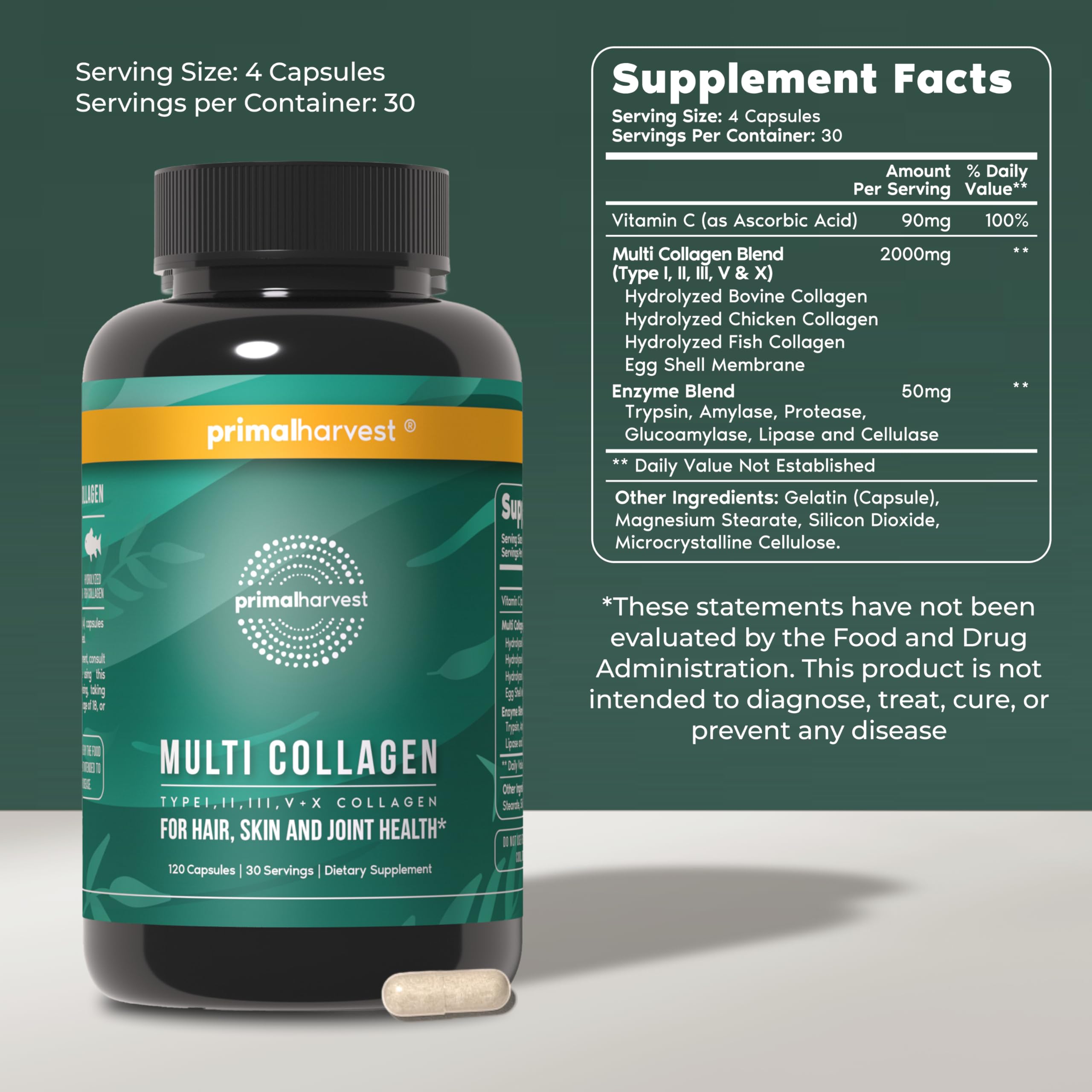 Primal Harvest two-pack front view with a long-lasting wellness supply.