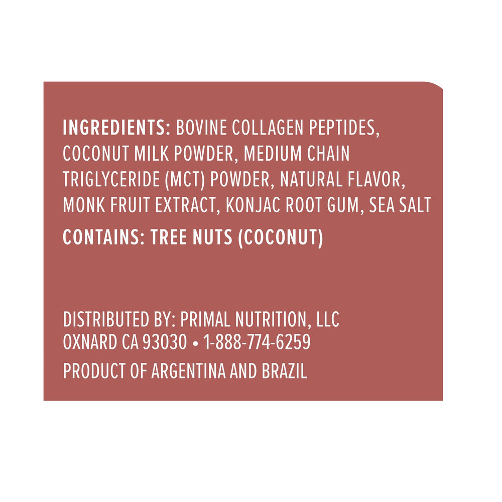 Coconut milk ingredients highlighted in Primal Kitchen creamer