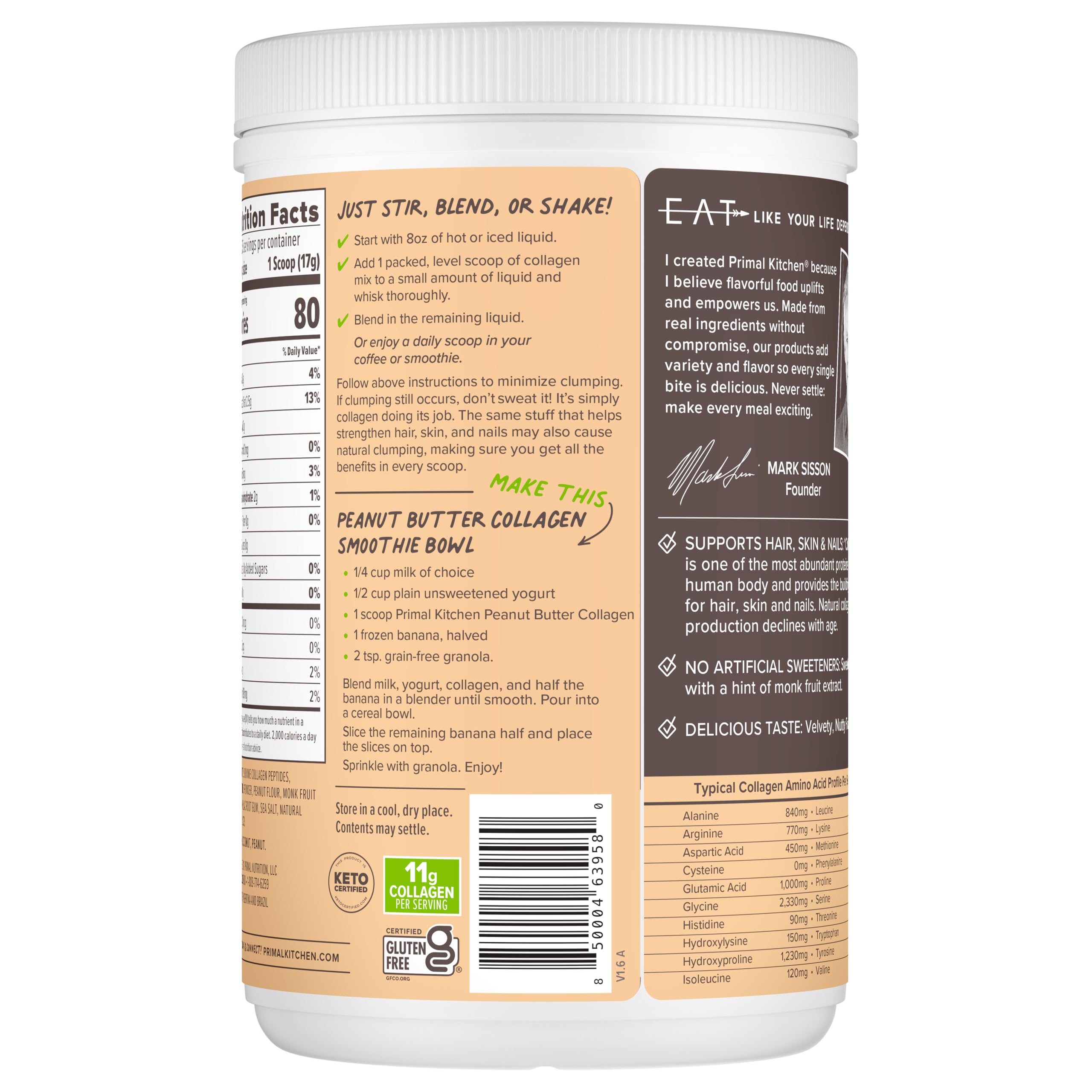 Shake in hand using Primal Kitchen mix for a protein-friendly beverage